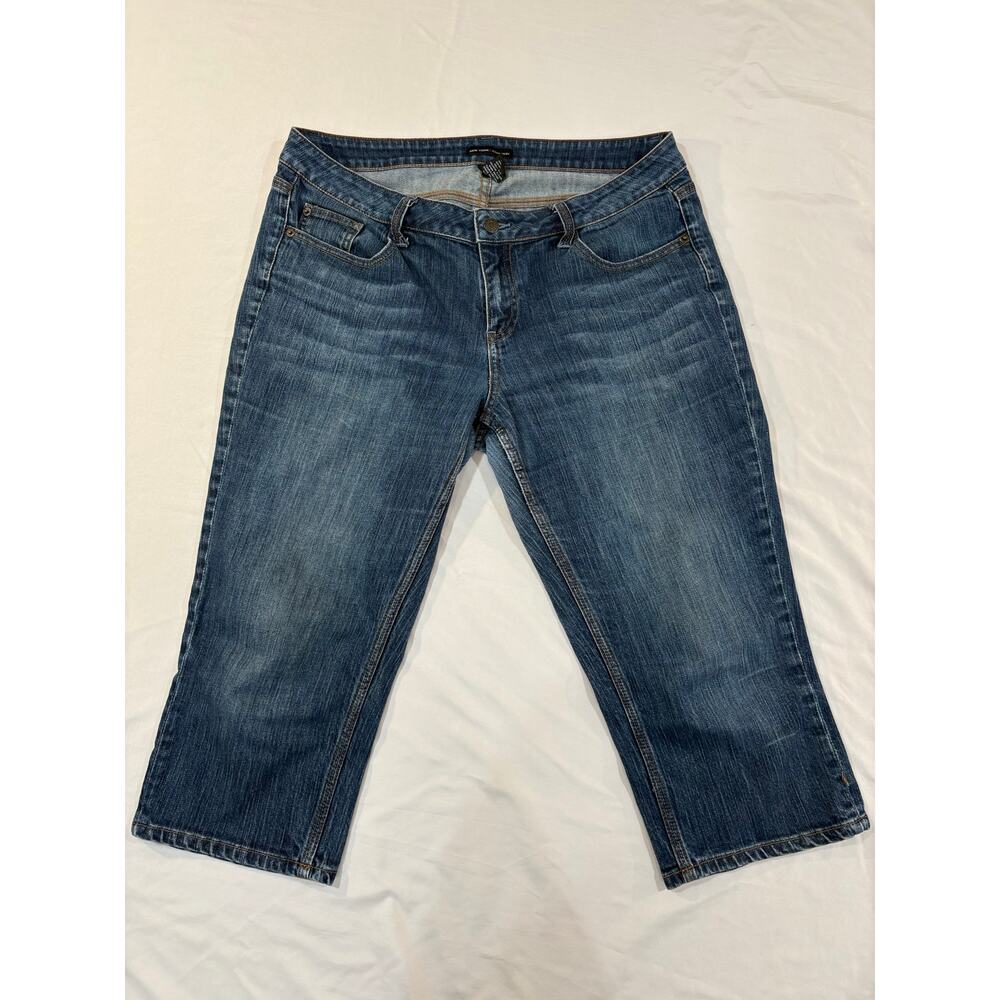 New York & Company Y2K Denim Capri Jeans Size 12